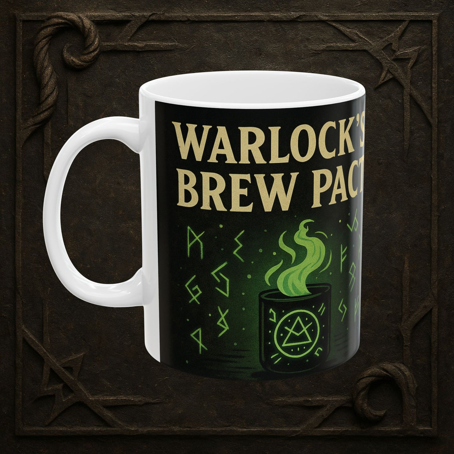 Warlock’s Brew Pact – Eldritch Coffee Mug