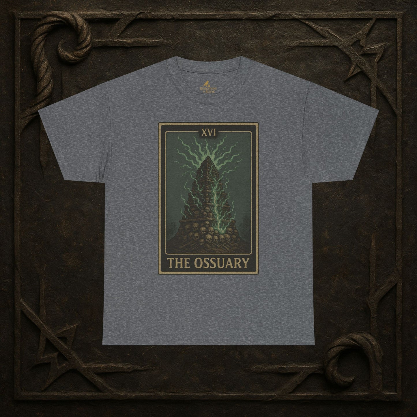 The Ossuary – Tarot of the Dead Tee (Card XVI)