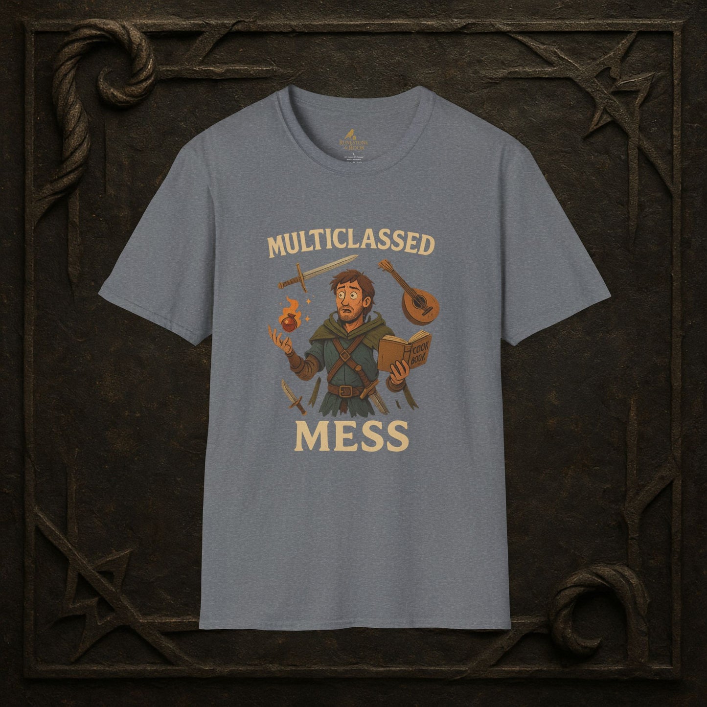 Multiclassed Mess – Chaos Class Adventurer T-Shirt