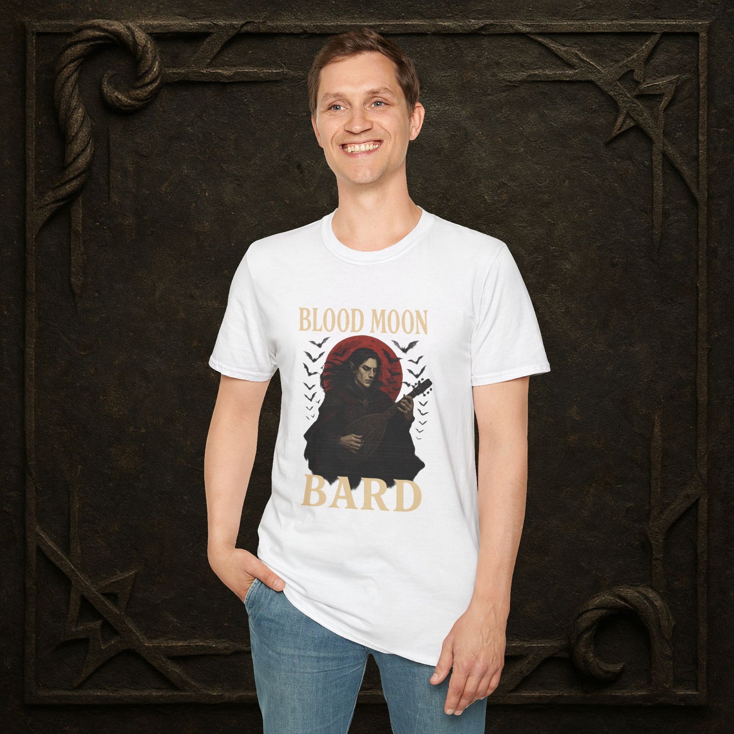 Blood Moon Bard – Vampiric Lute Master T-Shirt