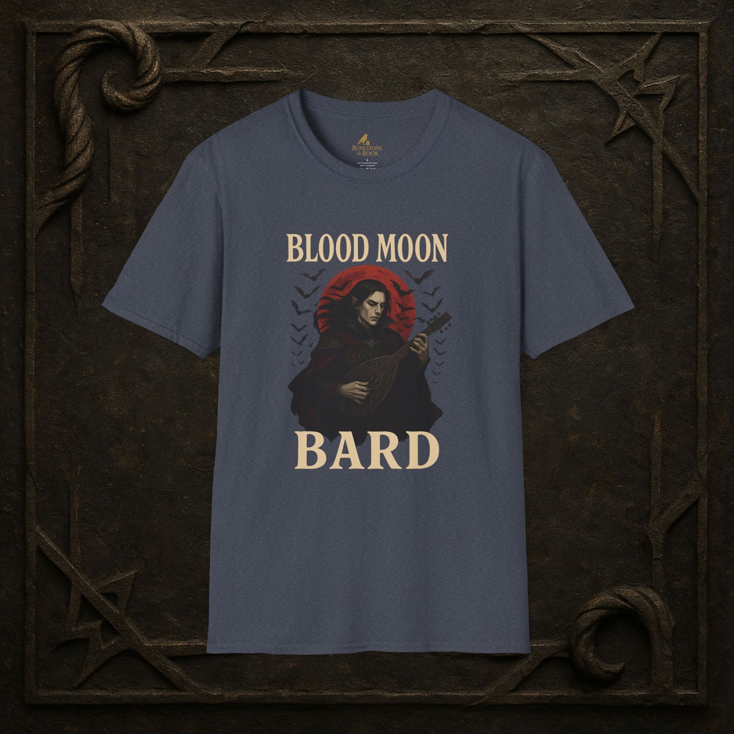 Blood Moon Bard – Vampiric Lute Master T-Shirt