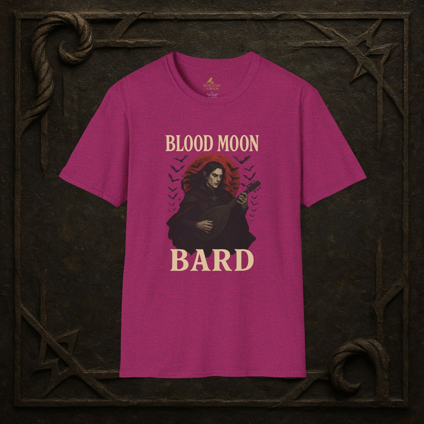 Blood Moon Bard – Vampiric Lute Master T-Shirt