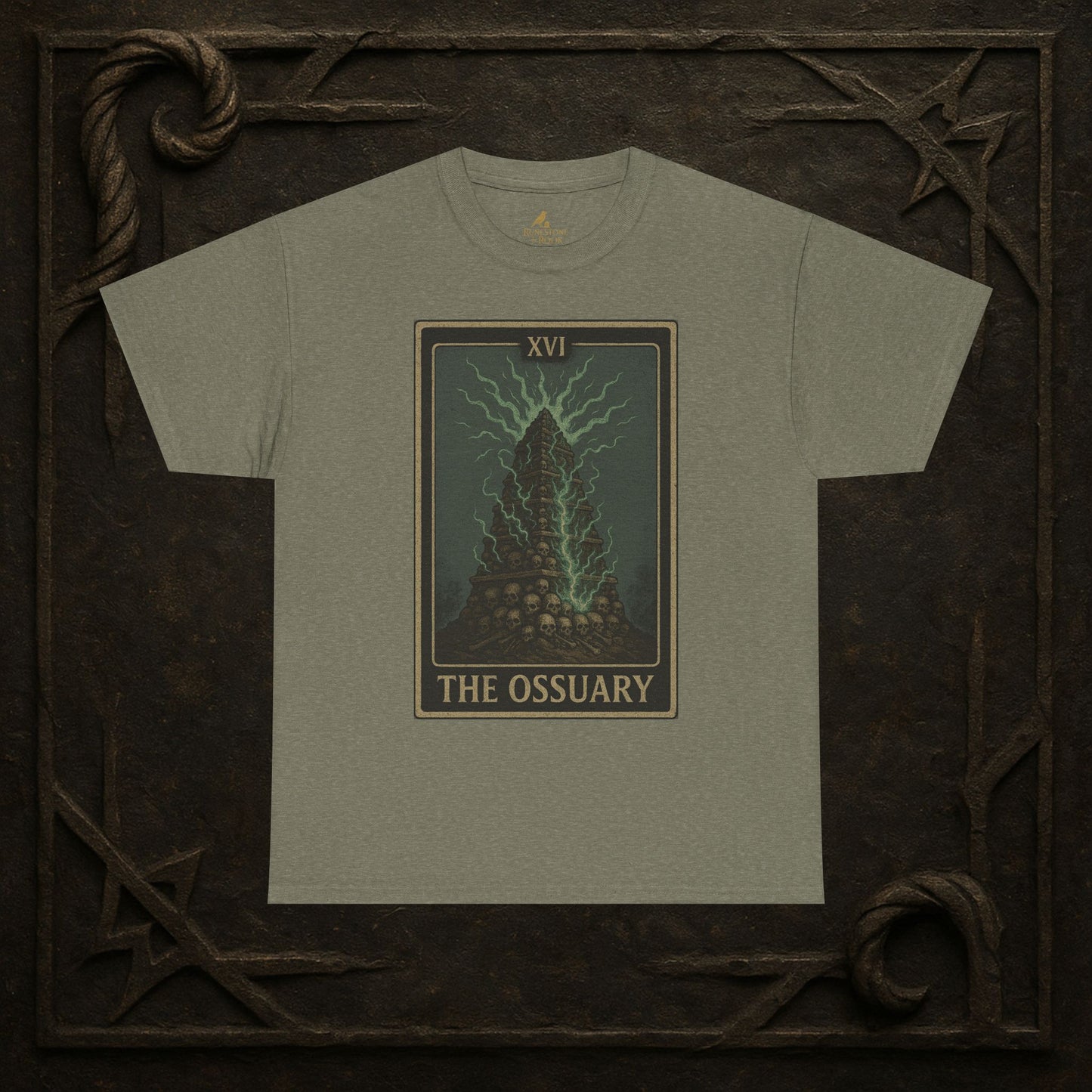 The Ossuary – Tarot of the Dead Tee (Card XVI)