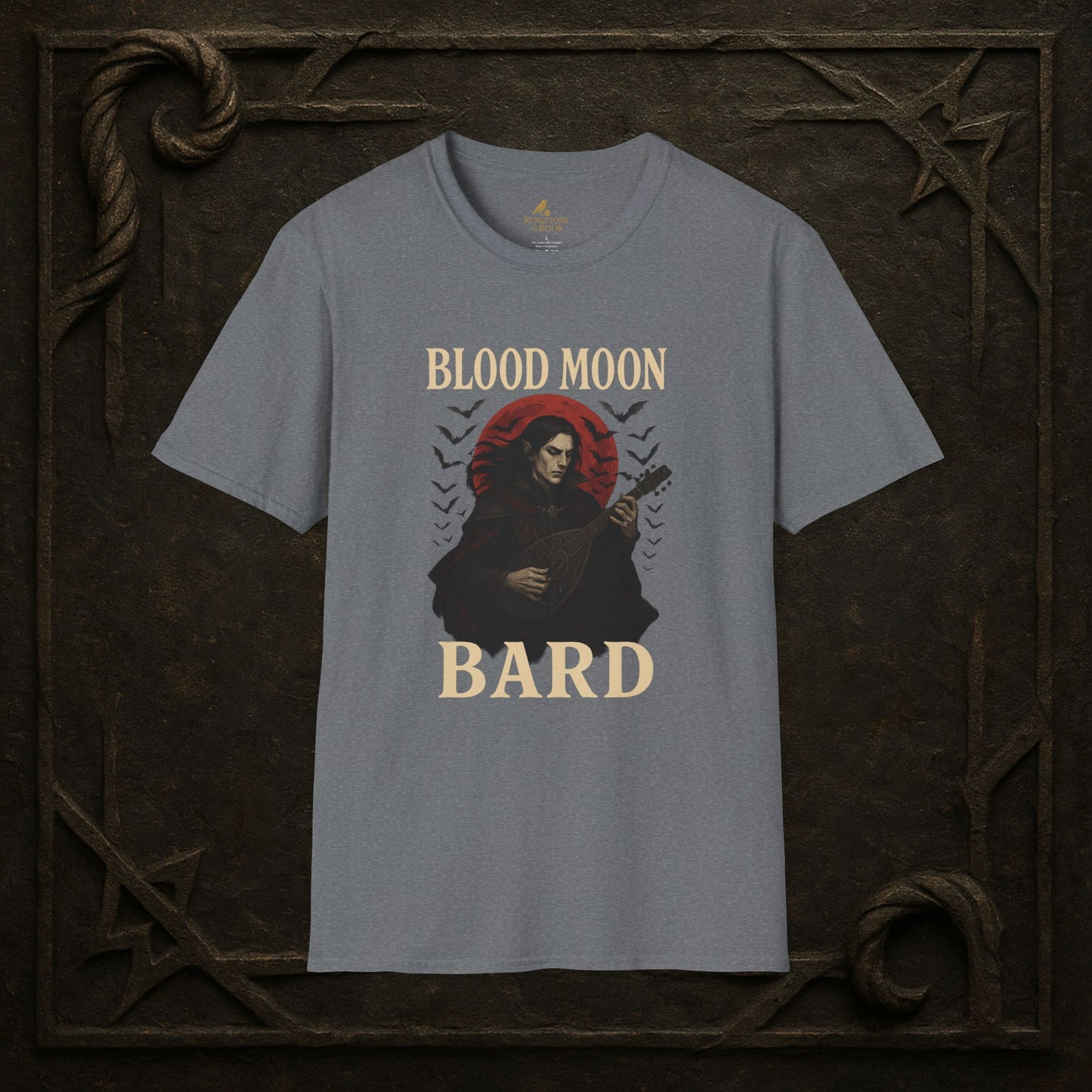 Blood Moon Bard – Vampiric Lute Master T-Shirt