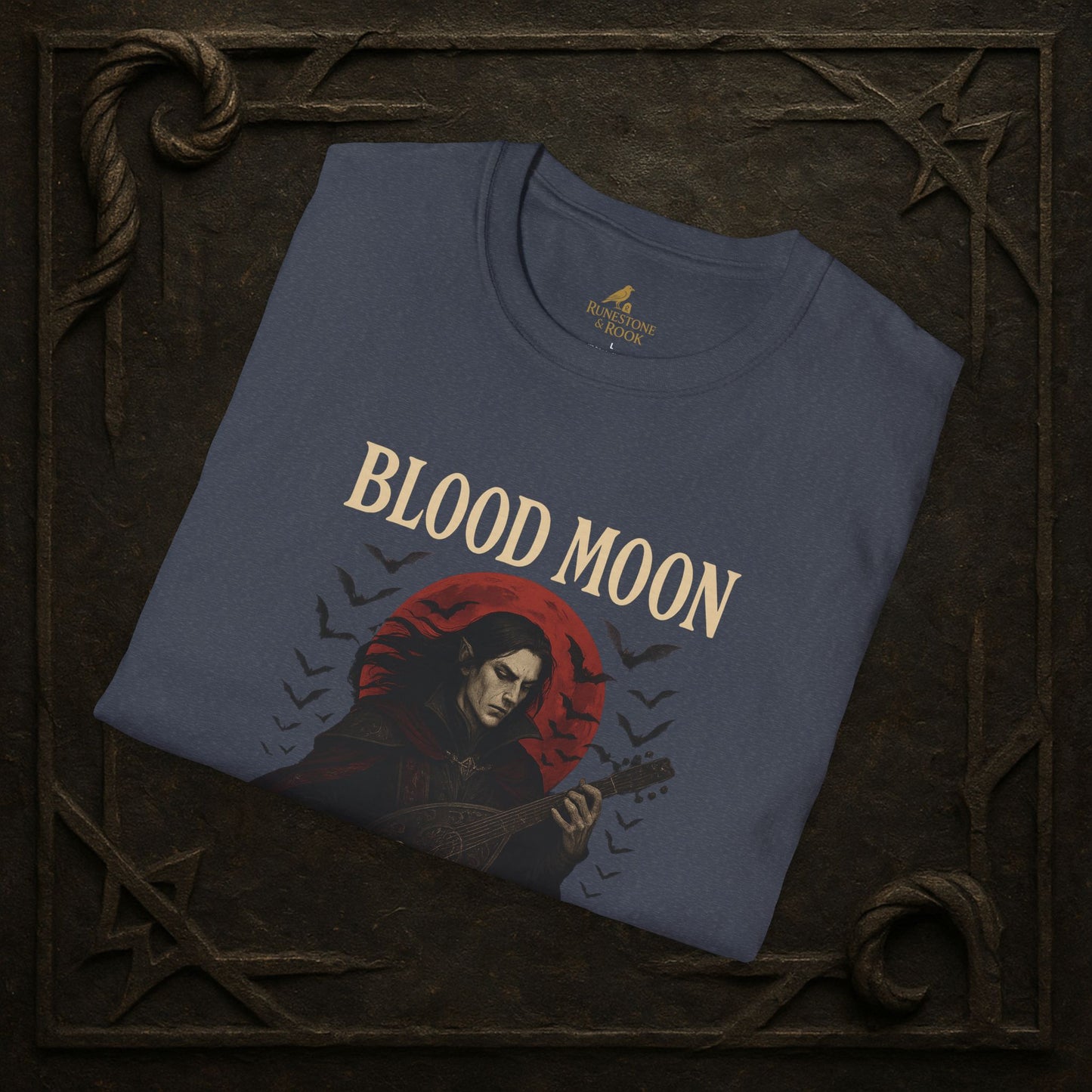 Blood Moon Bard – Vampiric Lute Master T-Shirt