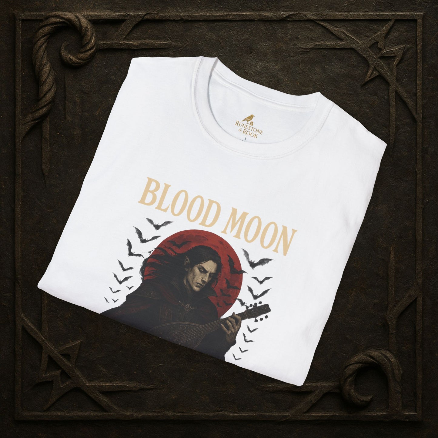 Blood Moon Bard – Vampiric Lute Master T-Shirt