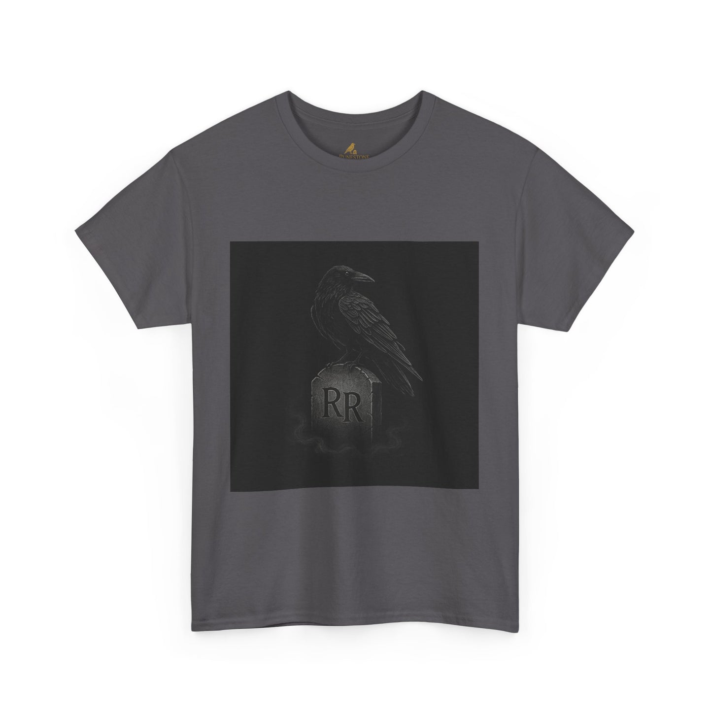 Raven’s Omen – Dark Fantasy Tombstone Tee
