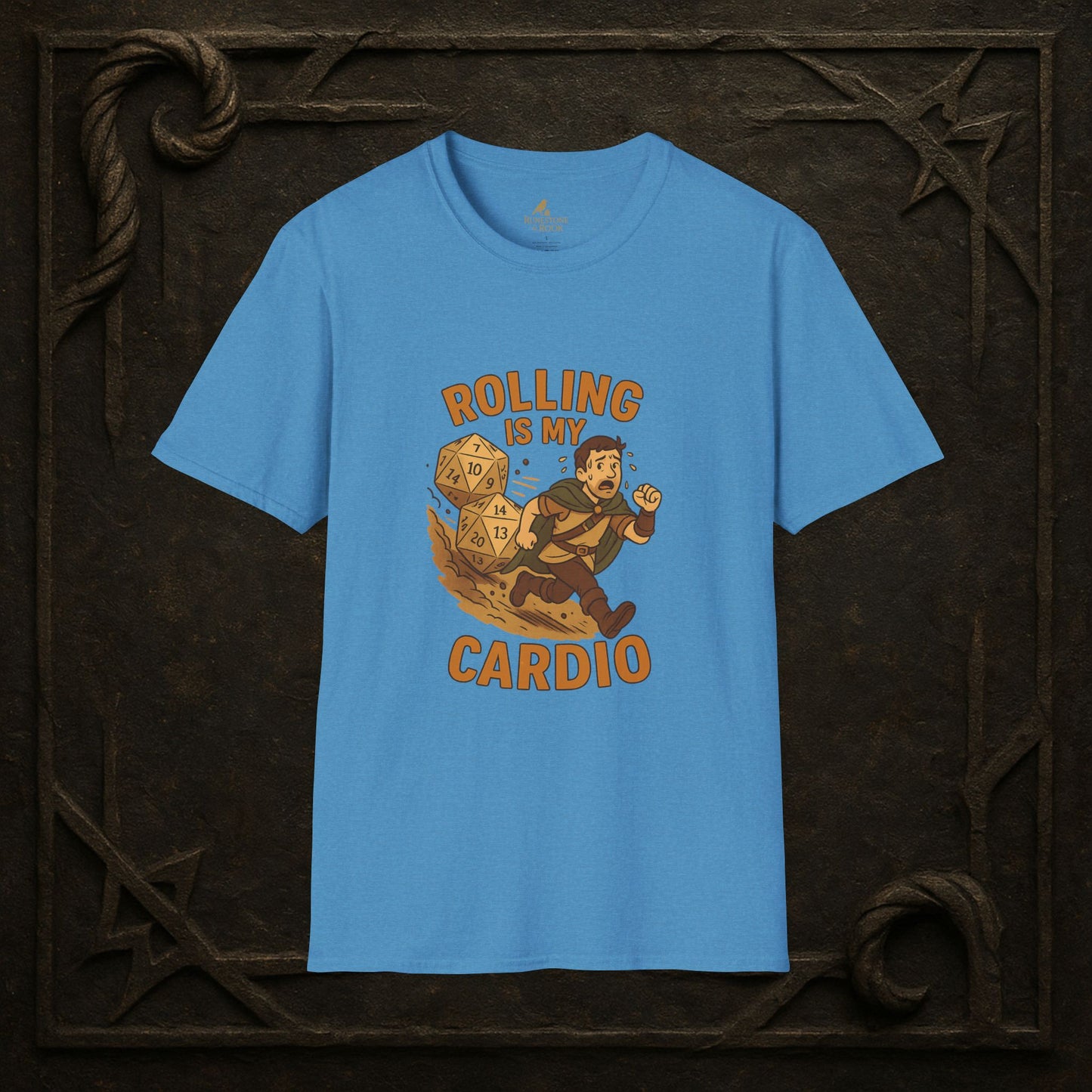Rolling is My Cardio – Dice Boulder Chase T-Shirt