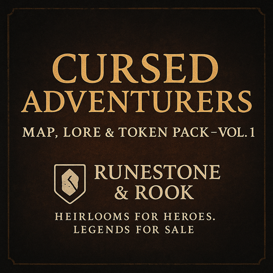 Cursed Adventurers: Map, Lore & Token Pack – Vol. 1