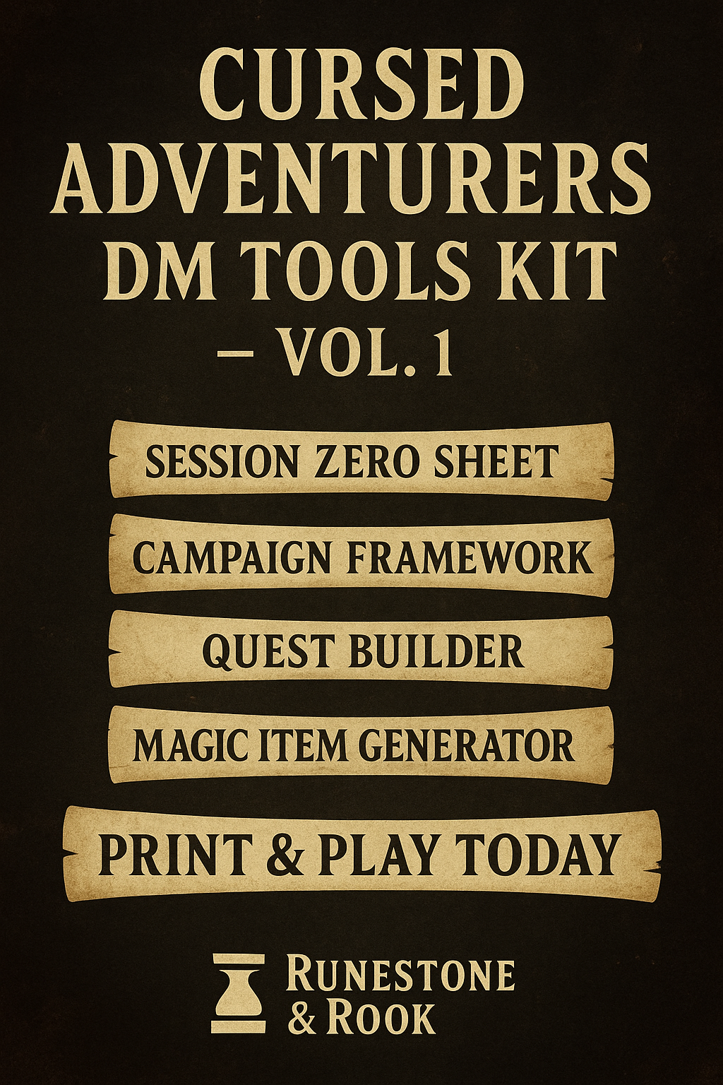 Cursed Adventurers: DM Tools Kit – Vol. 1